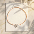 Rhodochrosite Faceted Anklet 2 mm