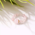 Rose Quartz Beads Ring