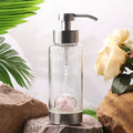 Rose Quartz Hand Wash Glass Bottle