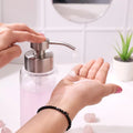 Rose Quartz Hand Wash Glass Bottle