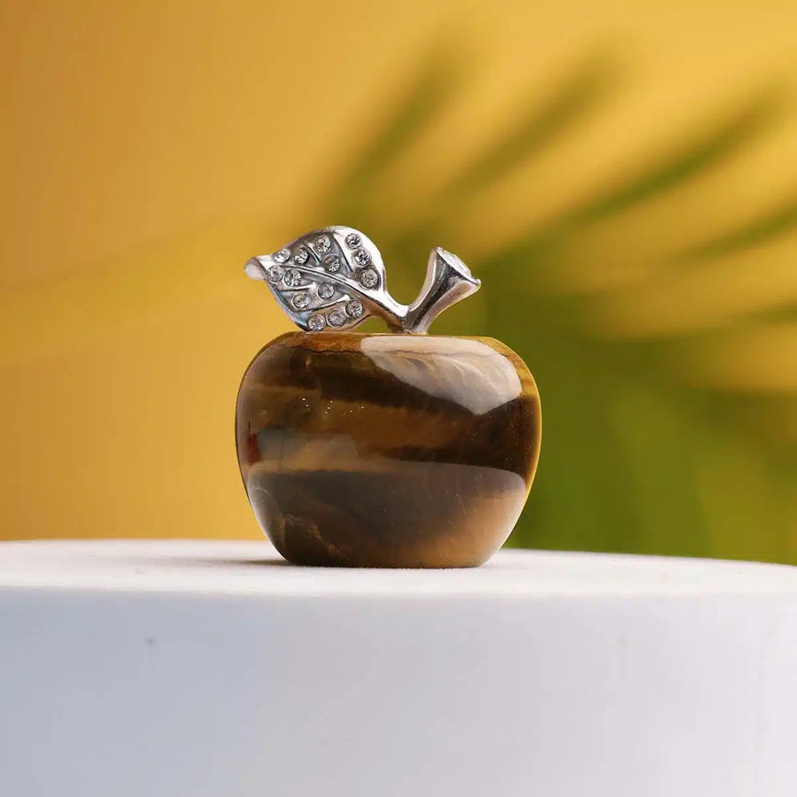 Tiger Eye Crystal Apple for Home Decoration