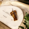 Tiger Eye Wire-Wrapped Angel Pendant