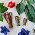 Unakite Stone Carved Angel