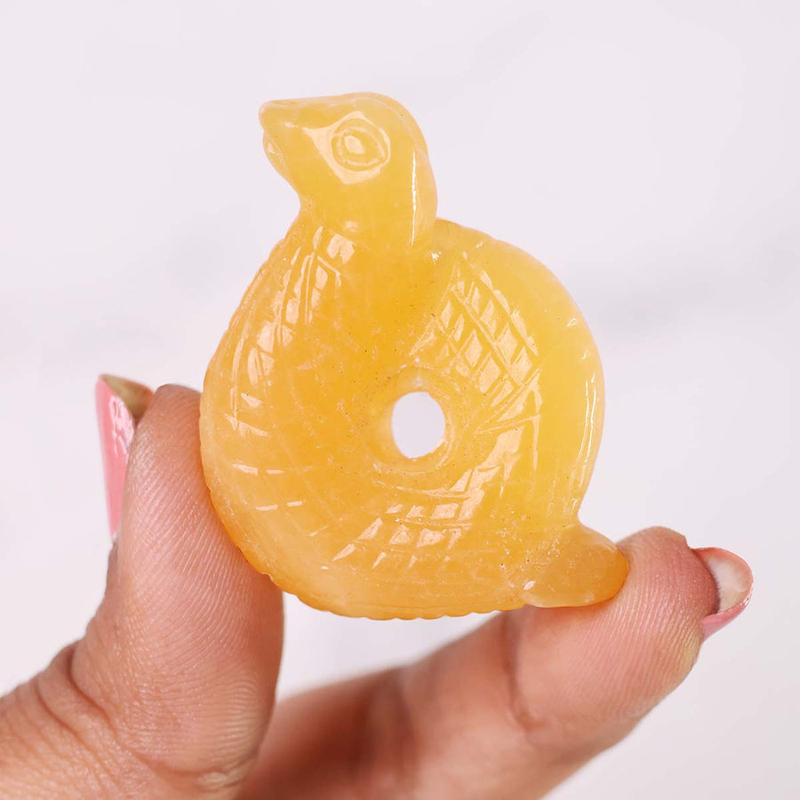 Yellow Calcite Snake